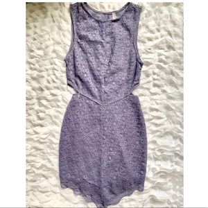 Lilac cutout dress